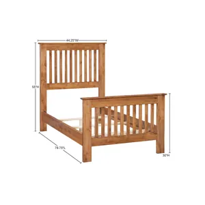 Shaker Slat Headboard - Twin