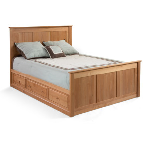 Shaker Twin 3 Drawer Low Pedestal