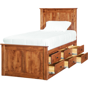 Shaker Twin 6 Drawer Pedestal