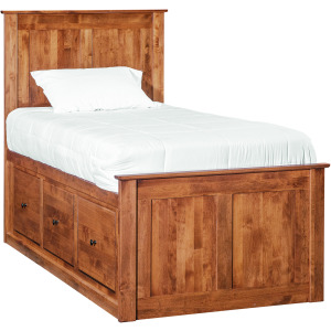 Shaker Chest Bed Footboard Raised Panel - Twin