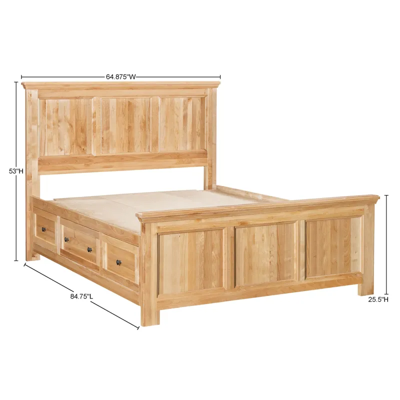 Emmerson Bed - Storage Pedestals