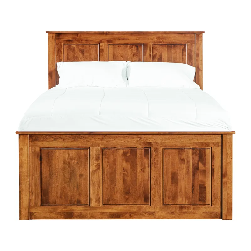 Shaker Chest Bed - Tall 6- Drawer / 3-Drawer Pedestal & Raised Panel HB / FB