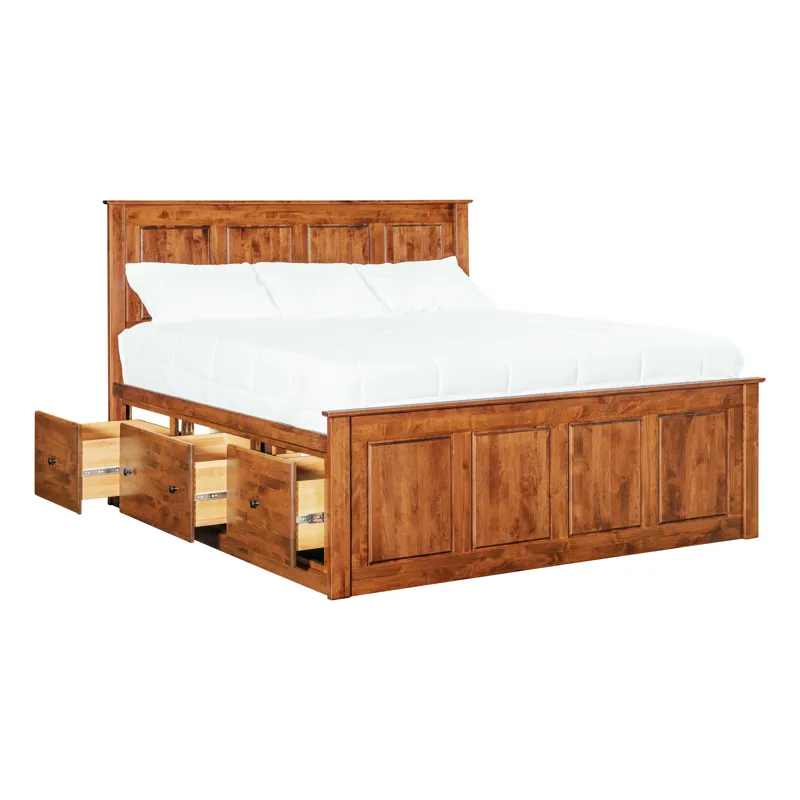 Shaker 3 Drawer Pedestal California King