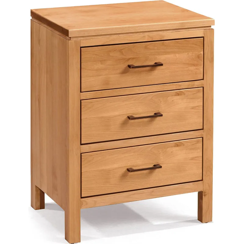 2 West 3 Drawer Wide Nightstand