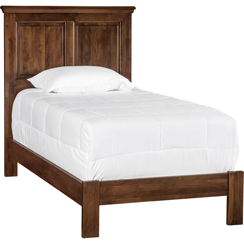 Heritage Raised Panel Bed - Low Footboard