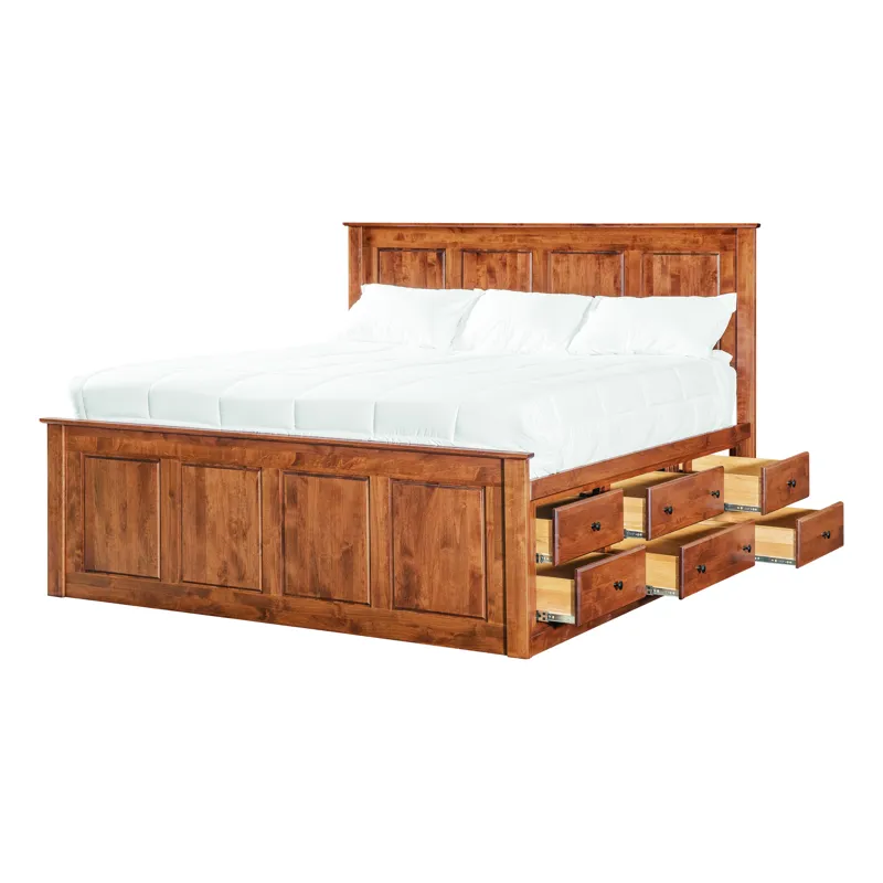 Shaker 6 Drawer Pedestal California King