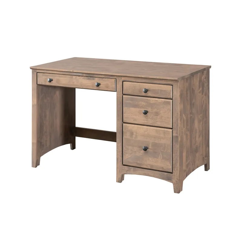 Modular Home Office 4 Drawer Desk Overhang Top