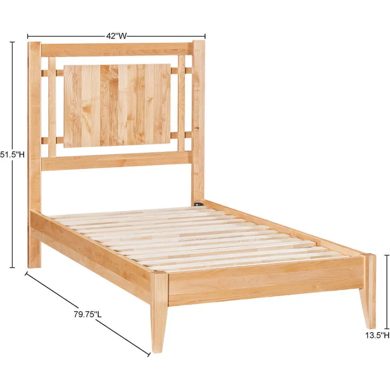 2 West Open Panel Bed