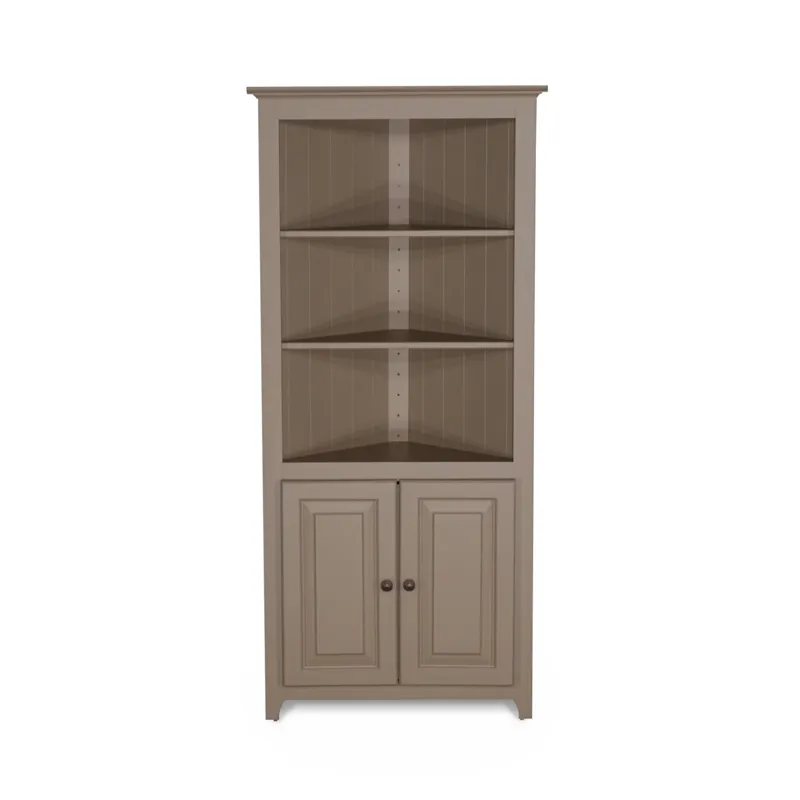 Pine Cabinets 72\" Pine Corner Bottom Doors