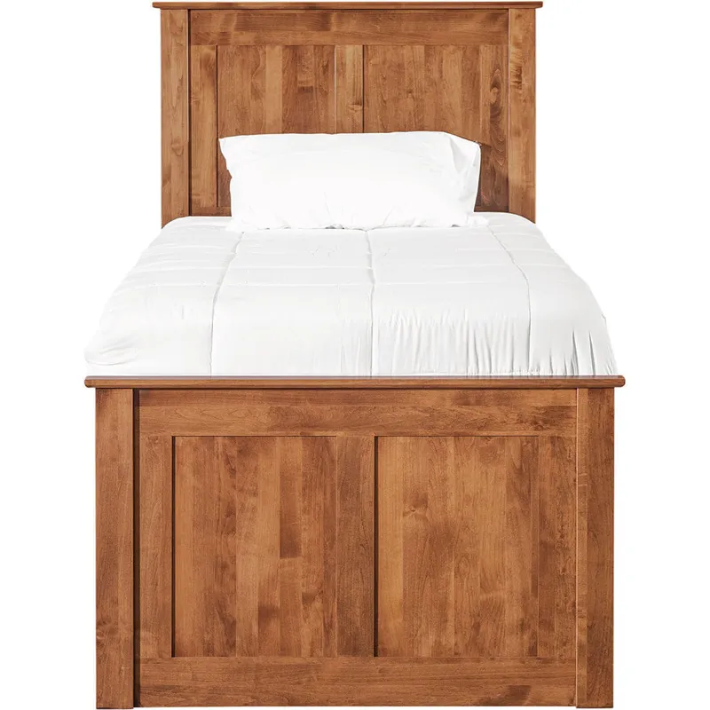 Archbold-Furniture-Shaker-Twin-Chest-Bed-Tall-6-Drawer-3-Drawer-Pedestal-and-Raised-Panel-HB-FB-Fron