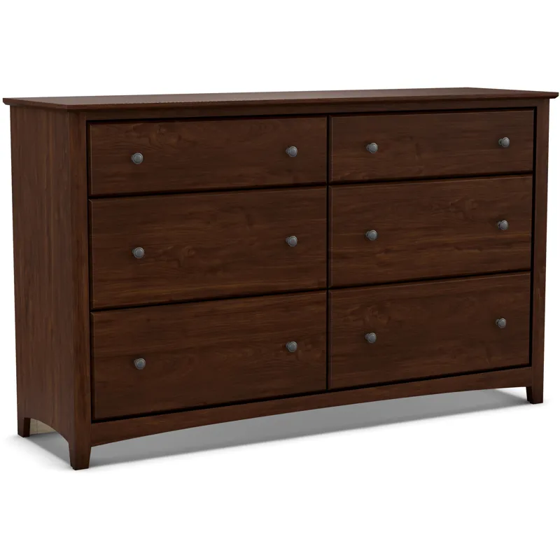Shaker 6 Drawer Dresser