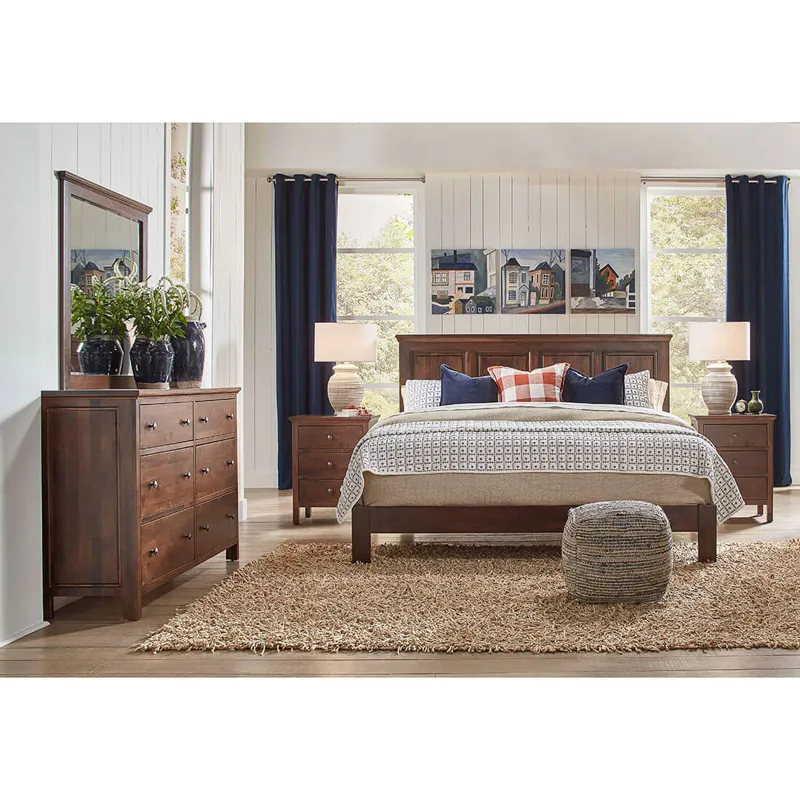 Heritage Raised Panel Bed - Low Footboard