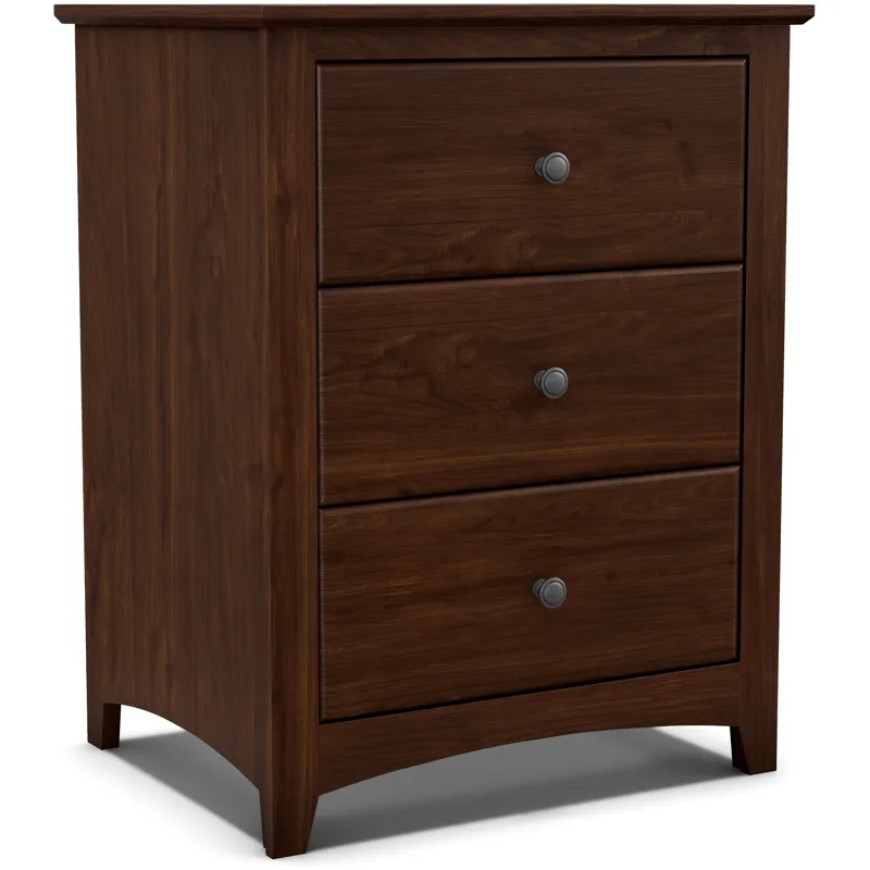 Shaker 3 Drawer Wide Nightstand