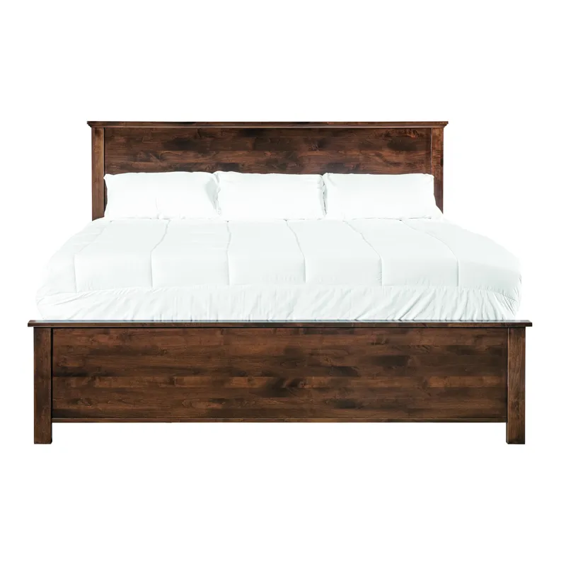 Portland Plank Bed - Storage Pedestals