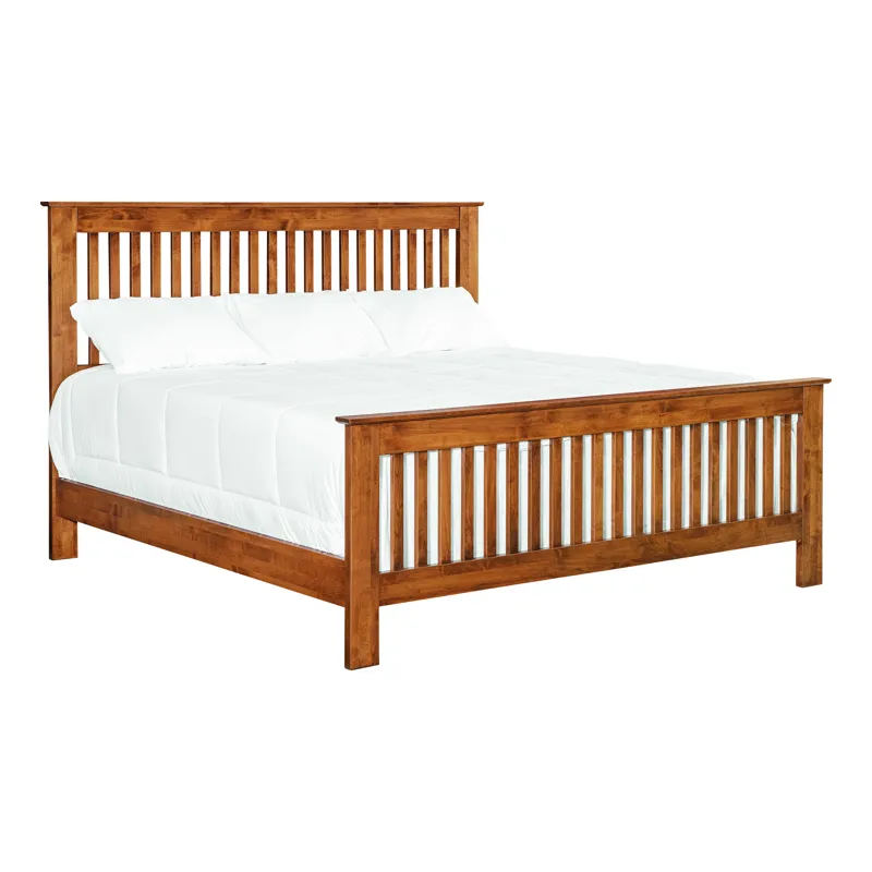 Shaker Slat Bed - King