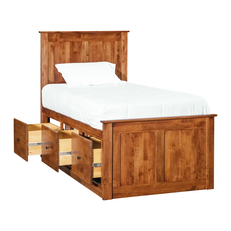 Shaker Twin 3 Drawer Pedestal