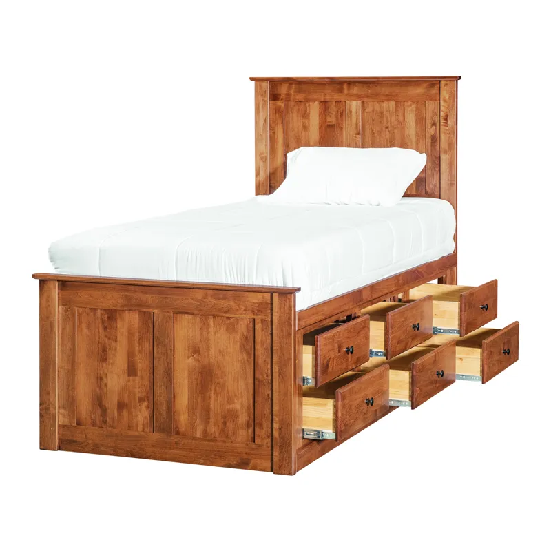 Shaker Twin 6 Drawer Pedestal