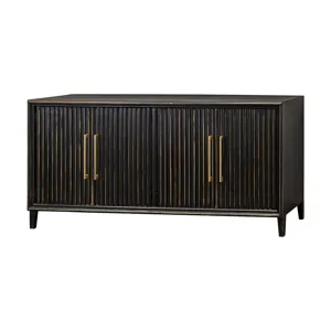 FINLEY BLACK FOUR DOOR CONSOLE