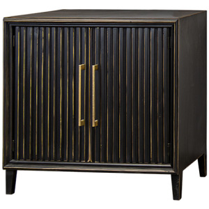 FINLEY BLACK TWO DOOR CONSOLE