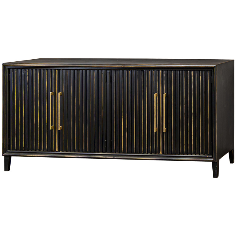 Finley Black Four Door Console COM 2514-DN by Private label at