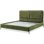 Kirkeby Cal King Uphosltered Bed - Moss