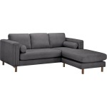 Larsen Bi-Sectional Sofa 84in & Ottoman