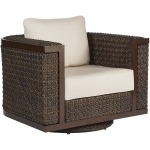 Brentwood Wicker Swivel Rocking Club Chair