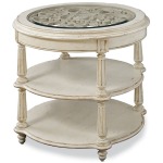 Provenance Round Lamp Table - Linen