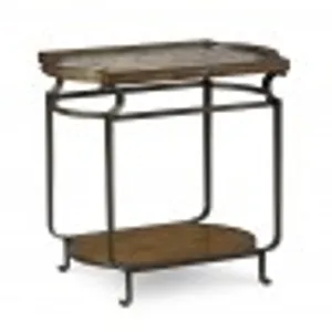 CONTINENTAL RECtangular END TABLE - WEATHERED NUTMEG/GLAZED INGOT