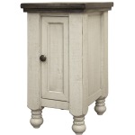 Stone 1 Door Chairside Table