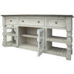 70" TV Stand w/ 3 Drawer & 2 Glass Doors