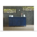 Console w/4 Doors, Blue finish