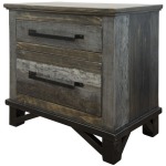Loft Brown 2 Drawer Night Stand