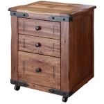 Parota 3 Drawers File