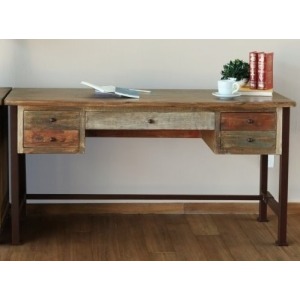 Writing Desk Reclaimed Wood Finish By Artisan Home Ifd968desk