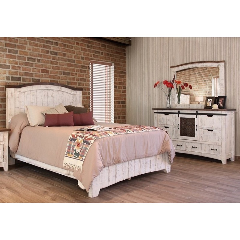 Pueblo White 3 Pc Queen Bedroom Set By International Furniture