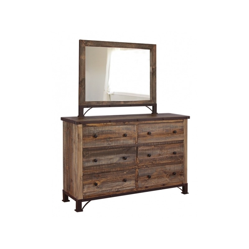 Antique Multi-Color Dresser