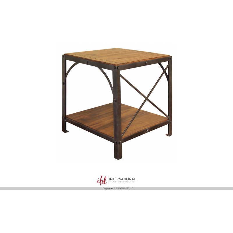 End Table w/1 Wooden Shelf