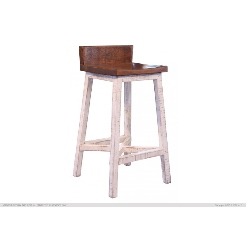 360 PUEBLO WHITE STOOL