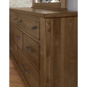 Cool Rustic 7 Drawer Dresser - Amber