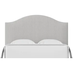 Choices Grey Stripe Emily Upholstered Headboard - King