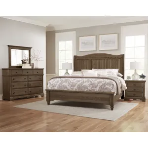 Heritage-Cobblestone Oak Sleigh Hdbd 5/0
