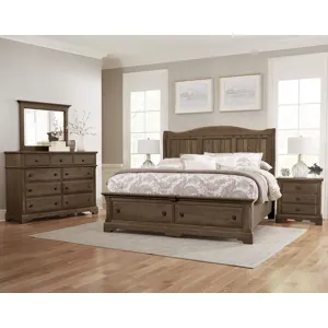 Heritage-Cobblestone Oak Sleigh Hdbd 5/0