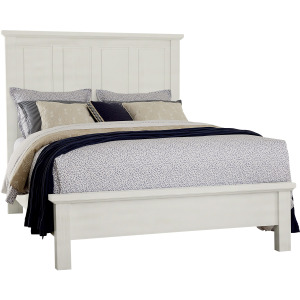 Maple Road-Two Tone Cal King Mansion Bed With Low Profile Footboard