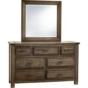 Maple Road-Maple Syrup Triple Dresser - 7 Drawer