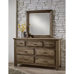 Maple Road-Maple Syrup Triple Dresser - 7 Drawer