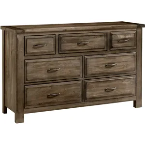 Maple Road-Maple Syrup Triple Dresser - 7 Drawer