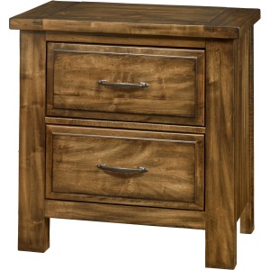 Maple Road-Antique Amish Night Stand - 2 Drawer