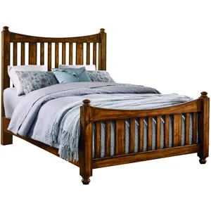 Maple Road-Antique Amish King Slat Poster Headboard