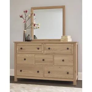 Custom Express-Clear Oak Landscape Mirror